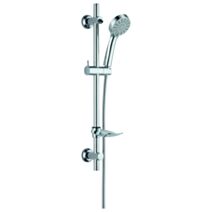 Trio douchette 3 jets Teli chrome flex inox 150 cm - INVENTIV