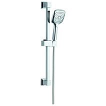 Trio Cléo chromé 3 jets 1,5m PVC - INVENTIV