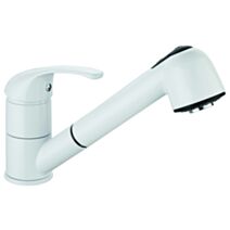 Mitigeur évier douchette Kala blanc - INVENTIV