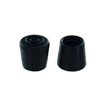 Set de 4 patins enveloppants Ø12 mm caoutchouc noir - INVENTIV