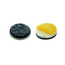 Set de 12 patins superfeutre Ø22 mm gris - INVENTIV