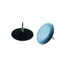 4 patins glisseurs à pointe PTFE Ø25mm gris - INVENTIV