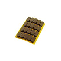 Set de 20 butées anti-bruit 8 x 16 mm marron - INVENTIV