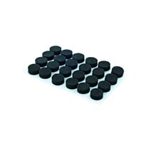 24 butées anti-bruit Ø8mm noires - INVENTIV