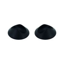 Set de 4 patins à clipser Ø28 mm plastique noir - INVENTIV