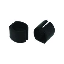 Set de 4 patins à clipser Ø19/21 mm plastique noir - INVENTIV