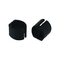 Set de 4 patins à clipser Ø23/25 mm plastique noir - INVENTIV