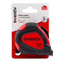 Mètre ruban bi-matière 3m x 16 mm - INVENTIV