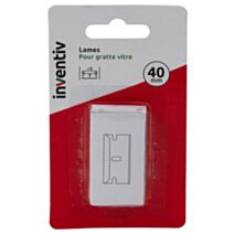 5 lames 40 mm pour gratte-vitre - INVENTIV