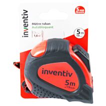 Mètre ruban bi-matière 5m x 19 mm - INVENTIV
