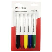 5 marqueurs indélébiles - INVENTIV