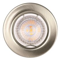 3 Spots LED à encastrer Fixe 4,6W 350lm 2700K nickel brossé - INVENTIV