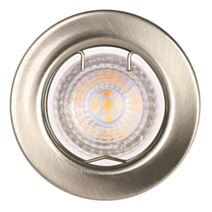 3 Spots LED à encastrer Fixe 4,6W 350lm 4000K nickel brossé - INVENTIV