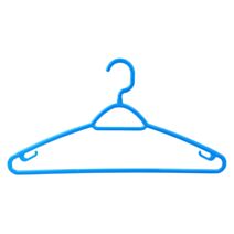 6 cintres crochet tournant blanc ou bleu  - INVENTIV