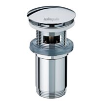 Bonde laiton design Quick-clac avec trop plein et corps de bonde long - INVENTIV