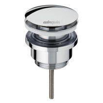 Bonde lavabo laiton Quick clac avec vis centrale - INVENTIV