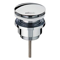 Bonde lavabo laiton Quick clac avec vis centrale - INVENTIV