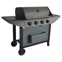 Barbecue à gaz Jais de 14kW Grill + Plancha fonte - INVENTIV