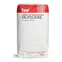 enduit de rebouchage poudre 15 kg  prix - 1ER