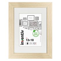 Cadre photo Iris 13 x 18 cm naturel - INVENTIV