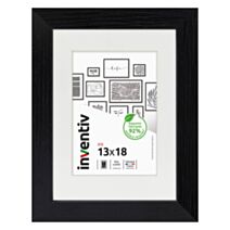 Cadre photo Iris 13 x 18 cm noir - INVENTIV