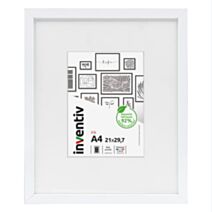 Cadre photo Iris 20 x 30 cm/A4 blanc - INVENTIV
