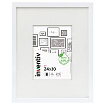 Cadre photo Iris 24 x 30 cm blanc - INVENTIV