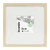 Cadre photo Iris 30 x 30 cm naturel - INVENTIV
