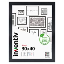 Cadre photo Romy 30 x 40 cm noir - INVENTIV