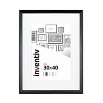 Cadre photo Mia profilée noir 30x40cm - INVENTIV