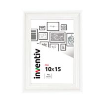 Cadre photo Mia profilée blanc 10x15cm - INVENTIV