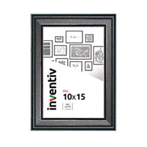 Cadre photo Mia profilée noir 10x15cm - INVENTIV