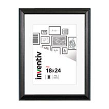 Cadre photo Mia profilée noir 18x24cm - INVENTIV
