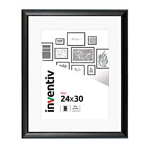 Cadre photo Mia profilée noir 24x30cm - INVENTIV
