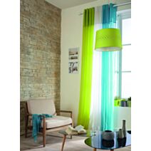 Kit barre à rideaux Sedna coloris blanc 120 / 210 cm - INVENTIV