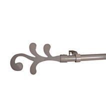 Kit barre à rideau extensible Libra 120/210cm taupe - INVENTIV