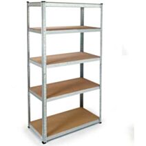 Etagère de rangement 5 tablettes bois/métal H180xL90xP45cm - B RESIST