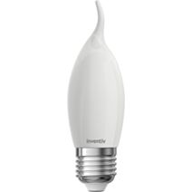 Ampoule Filament LED Flamme Coupe vent Opaque E27 470Lm 40W 2700K Blanc chaud - INVENTIV