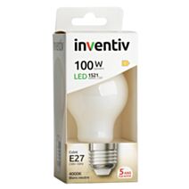 Ampoule Filament LED A60 Opaque E27 1521Lm 100W 4000K Blanc neutre - INVENTIV