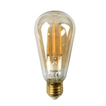 Ampoule LED Filament Edison ambré E27 806Lm 60W Blanc chaud - INVENTIV