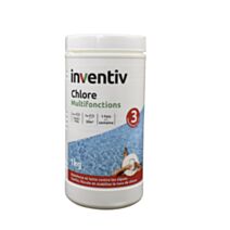 Chlore permanent galet 250g 1 kg - INVENTIV