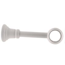 Support barre à rideau à oeil réglable Ø35mm laqué blanc - INVENTIV