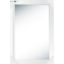 Miroir encadré rectangle blanc 60x40cm - B HOME