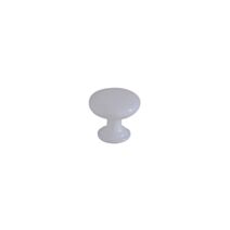 Bouton meuble Contemporain Zamak Blanc Brillant L25mm h22mm - B BEAUTY