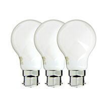3 Ampoules Filament LED A60 B22 806lm 2700K Blanc chaud - INVENTIV