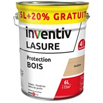 Lasure 4 ans chêne moyen 5 L+20% - INVENTIV