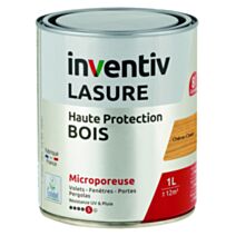 Lasure 8 ans chêne clair 1 L - INVENTIV