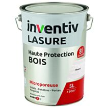 Lasure 8 ans Blanc 5L - INVENTIV