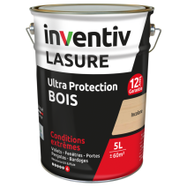 Lasure 12 ans chêne moyen 5 L - INVENTIV
