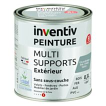 Peinture Extérieure Bois Fer Plastique Gris Ardoise Satiné 0,5L - INVENTIV